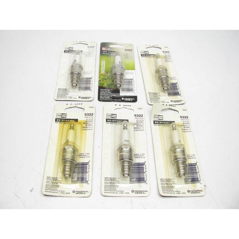 (x6) Champion (5322) RN11YC4 'EZ Start' Small Engine Spark Plug