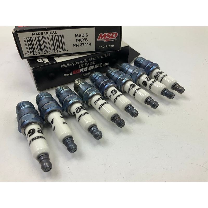 (8) MSD 37414 Iridium Spark Plugs - 1995 Ford Mustang SVT Cobra R