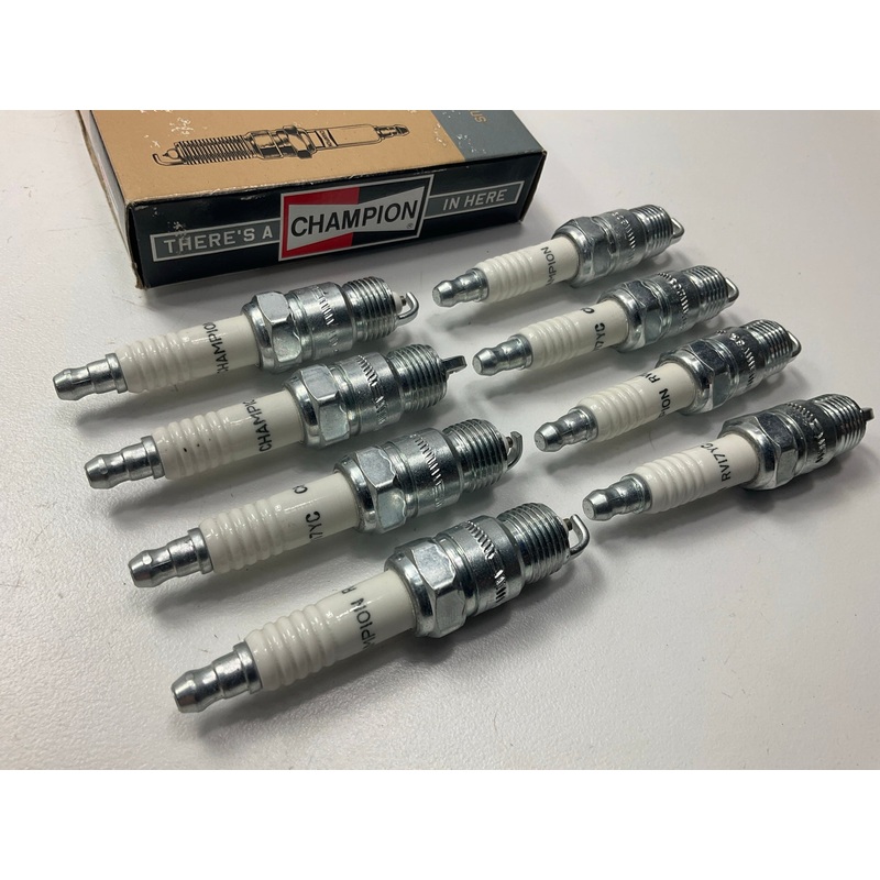 (8) New Champion RV17YC Engine Ignition Spark Plug Set