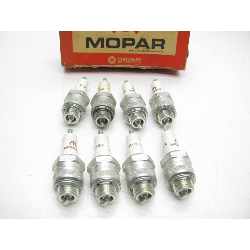 (8) NEW - OEM Mopar P-3-3SA Ignition Spark Plugs