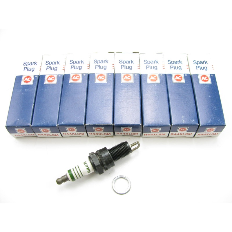 (8) Acdelco R44XLSM Green Stripe Ignition Spark Plugs - PACK OF 8 PLUGS