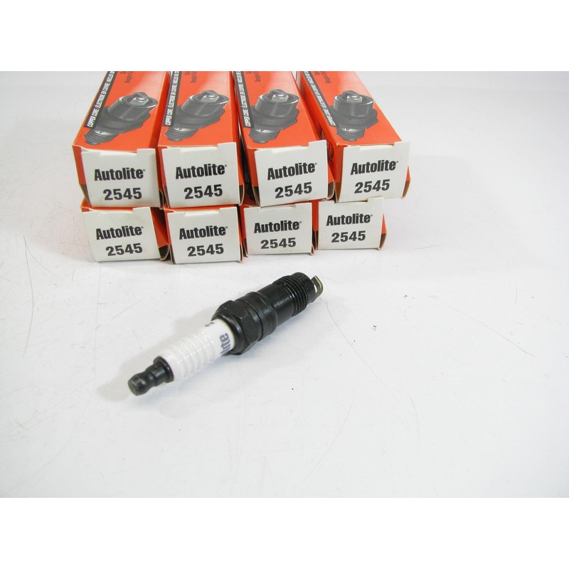 (8) Autolite 2545 Ignition Spark Plugs - Copper Resistor