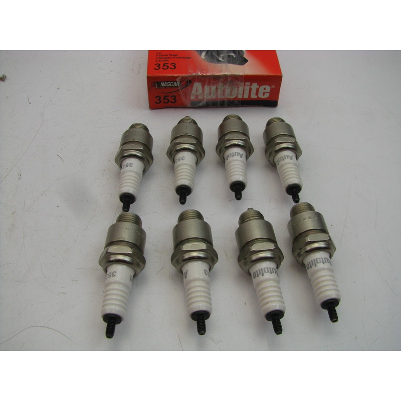 (8) Autolite 353 Ignition Spark Plugs - Non-Resistor