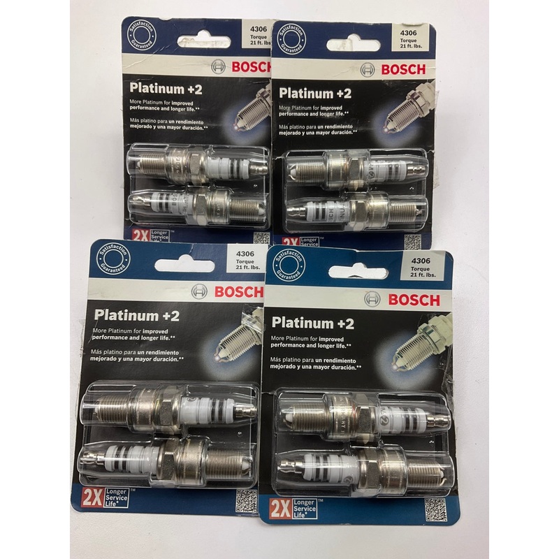 (8) BOSCH 4306 PLATINUM Spark Plugs For 1983-1989 Nissan D21 Truck Dual Plug Z24