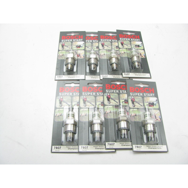 (8) Bosch 7807 Super Ignition Spark Plug - 0241209800-4U1 CJ14 7677 BMR2A