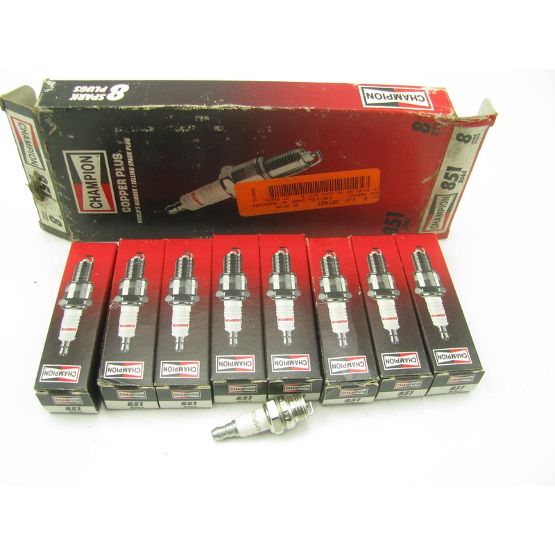 (8) Champion 851 Spark Plugs Replaces DJ16J 2954 XST2954 HS5E T22MU WA22MU AF3NX