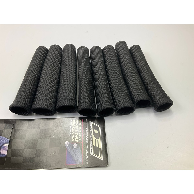 (8) DEI 010511 Protect-A-Boot Spark Plug Boot Heat Protection Black Protectors