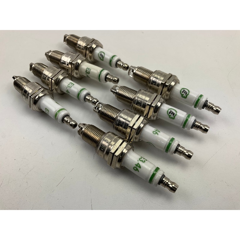 (8) E3 E3-46 Ignition Spark Plugs - Tapered Seat 14mm 0.750'' Reach