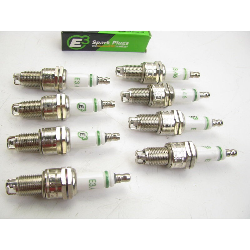 (8) E3 Spark Plugs E3.46 13/16'' Hex 0.750'' Reach 14mm Thread, Premium, Set Of 8
