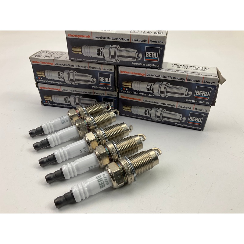(5) Genuine Beru Z200 Spark Plugs For 2005-2014 VW 2.5L V6 14F7HUR2
