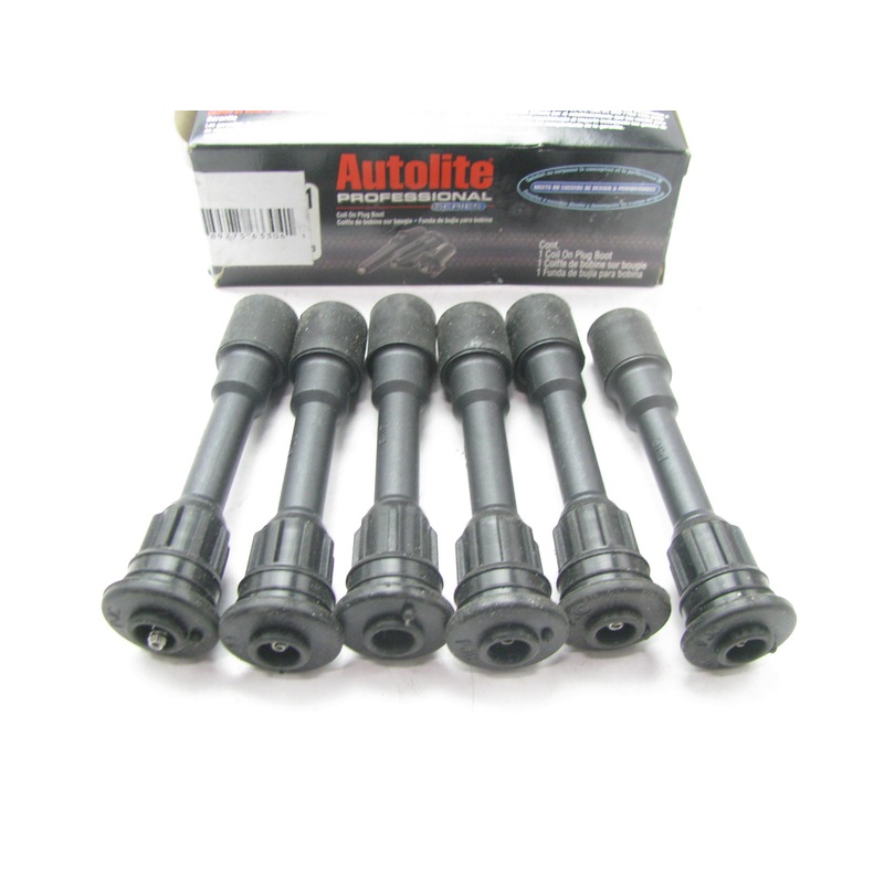 (6) Autolite 50016 Coil On Plug Boots For 1995-2003 Mazda 2.3L-V6 2.0L-L4