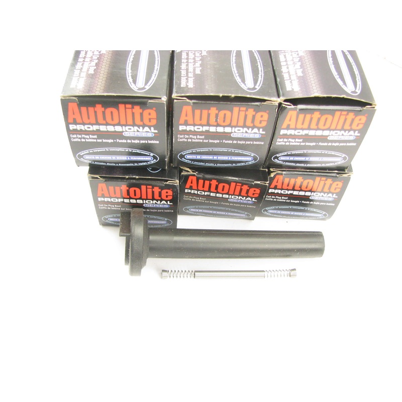 (6) Autolite 50045-1 Direct Coil On Plug Boots For 2000-04 Isuzu Honda 3.2L 3.5L