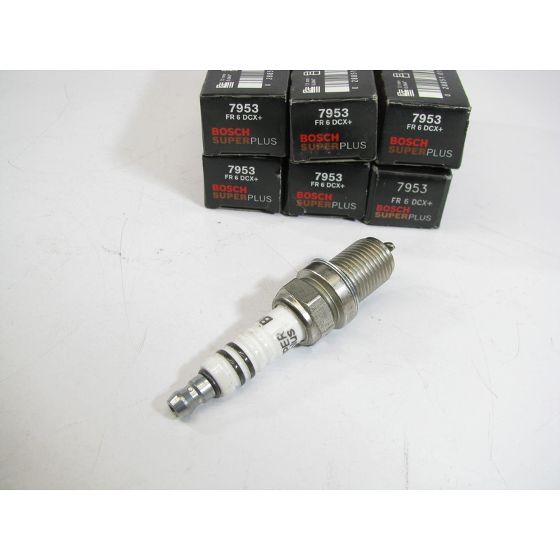 (6) Bosch 7953 Ignition Super+ Spark Plugs - FR6DCX