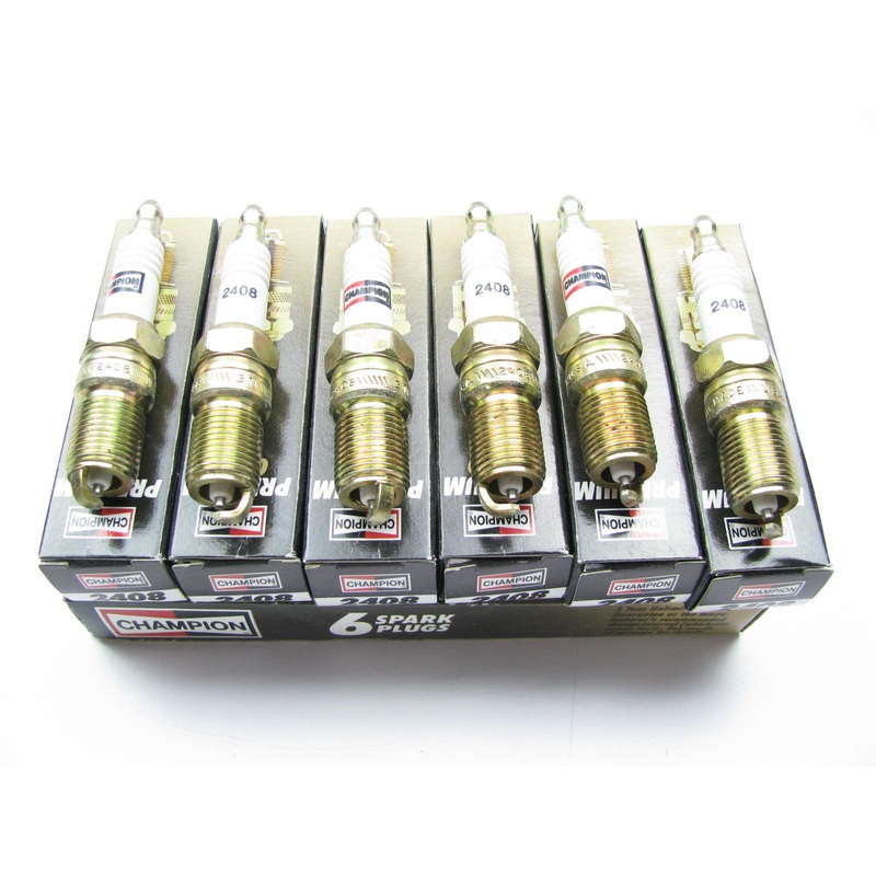 (6) Champion 2408 Spark Plugs
