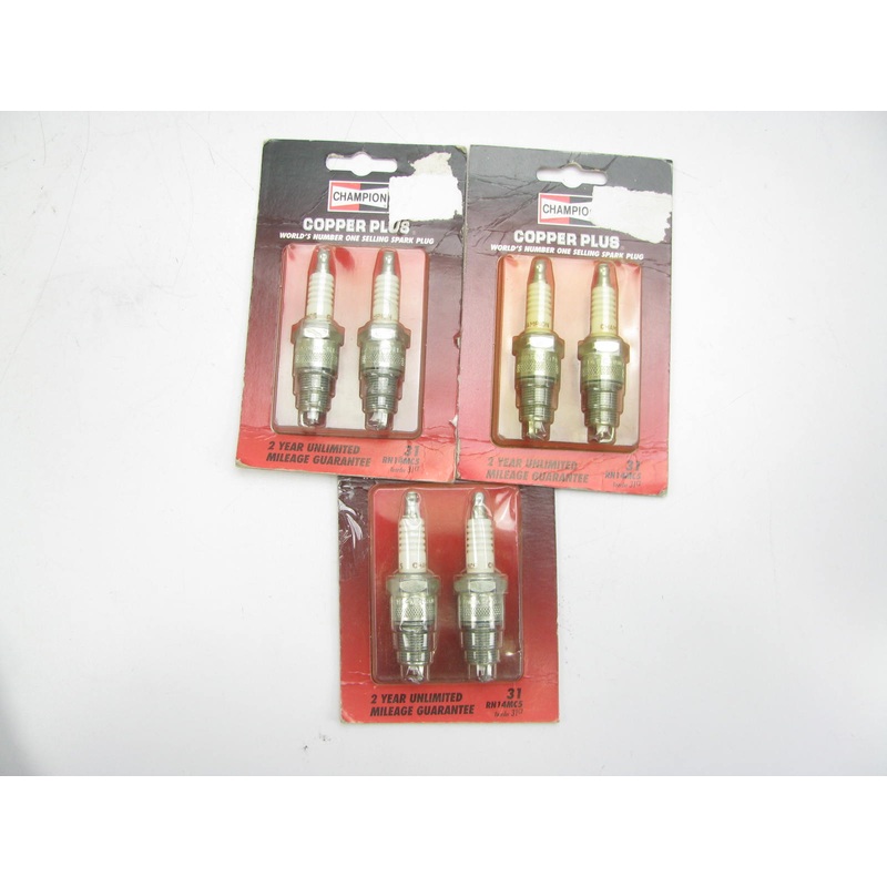 (6) Champion 31 Spark Plugs RN14MC5