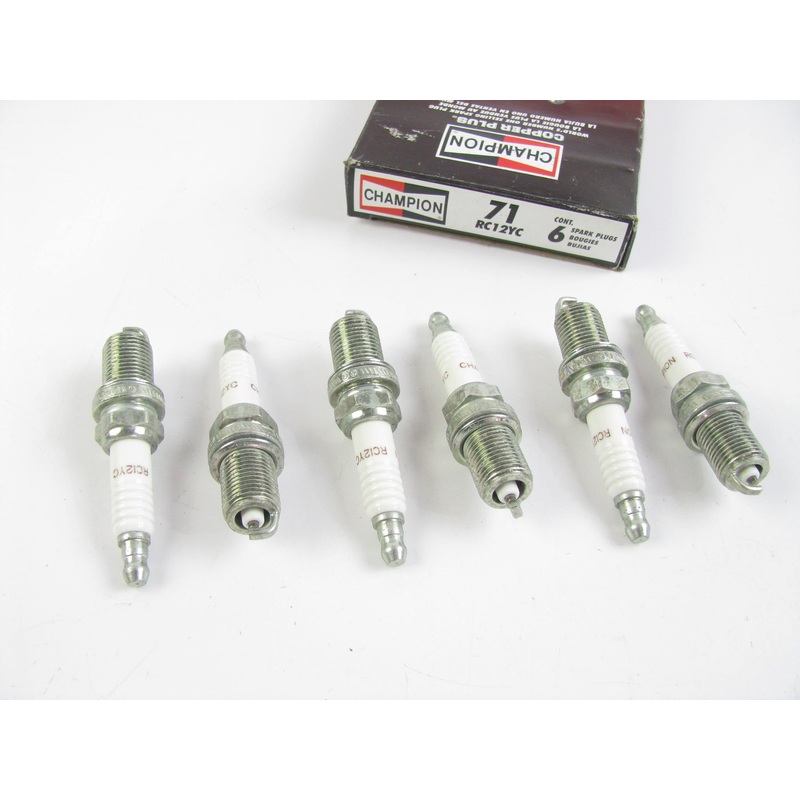 (6) Champion RC12YC Small Engine Ignition Spark Plug - 71-1
