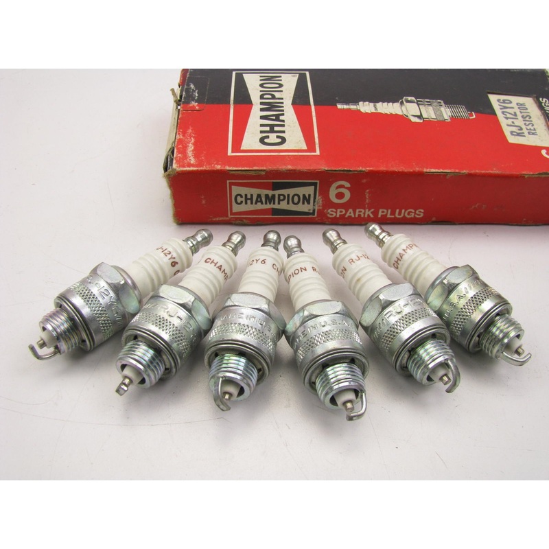 (6) Champion RJ12Y6 Ignition Spark Plugs