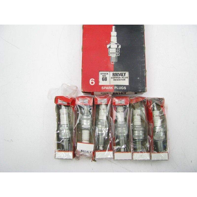 (6) Champion RN14LY Ignition Spark Plugs 6334