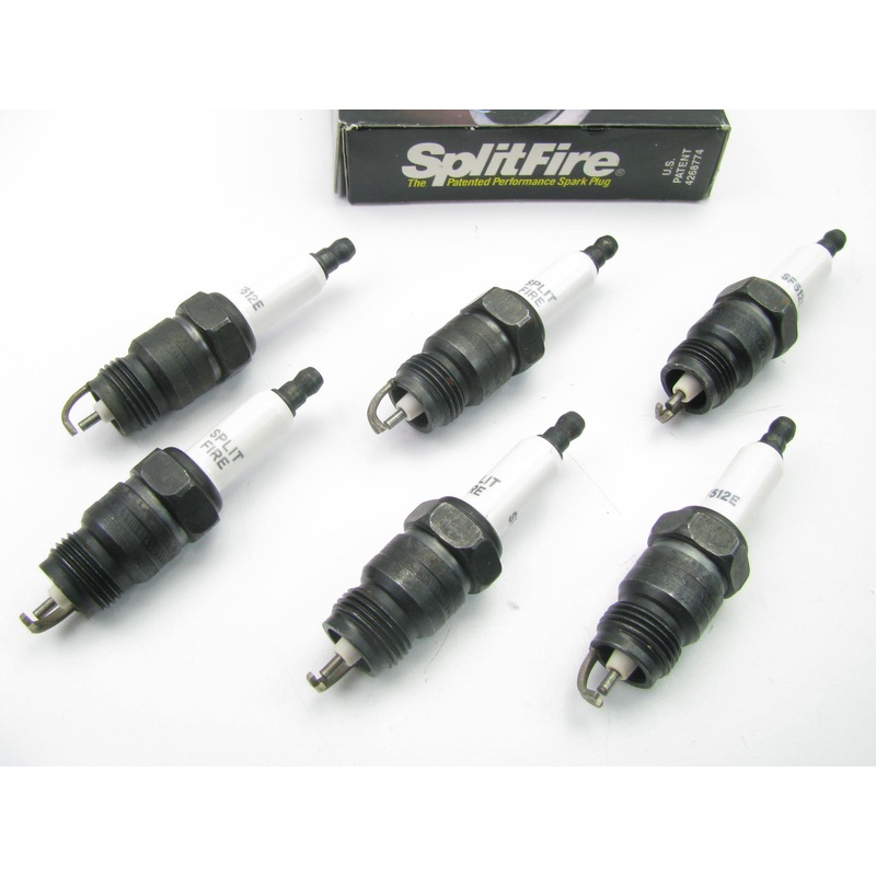 (6) Splitfire SF512E PERFORMANCE Ignition Spark Plugs 1987-1996 Ford 300 4.9L-L6 Type 2