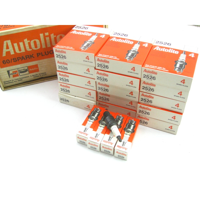 (60) Autolite 2526 Spark Plugs 15-4 Packs 1981-1985 Mazda RX-7
