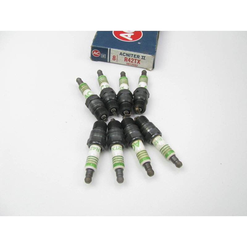 (8) Acdelco R42TX AC Green Stripe Ignition Spark Plugs