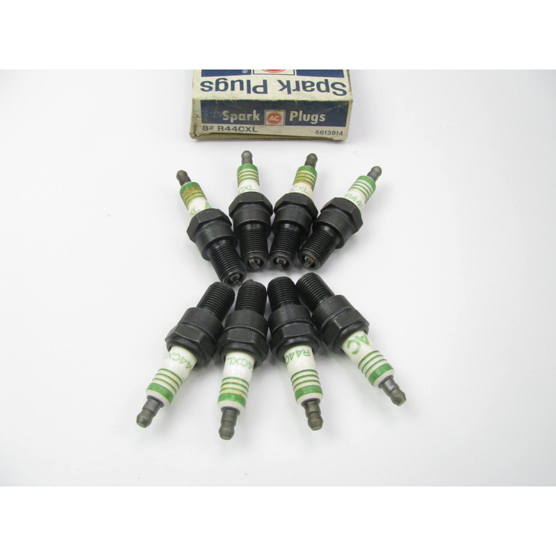(8) ACDelco R44CXL Spark Plugs Marine Ignition Spark Plug Green Ring