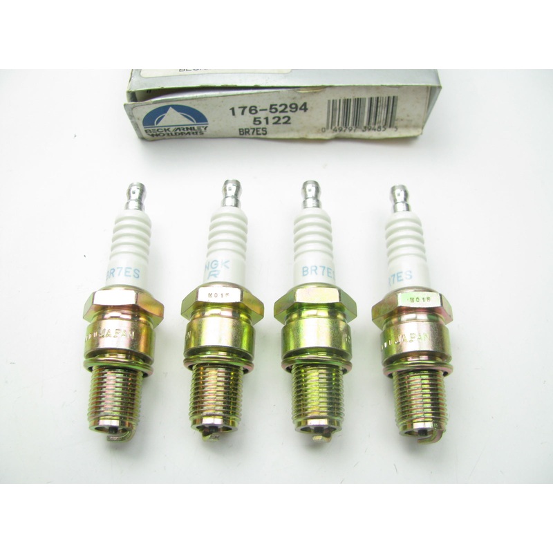 (4) Beck Arnley 176-5294 NGK Ignition Spark Plugs - 5122 BR7ES