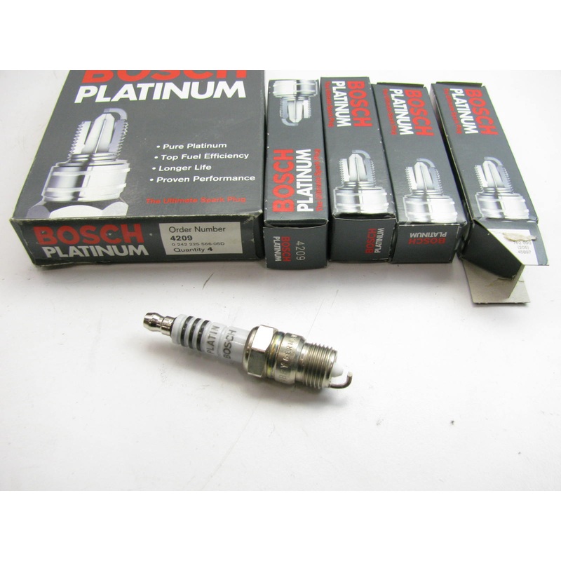 (4) Bosch 4209 PLATINUM Spark Plugs - Set Of 4