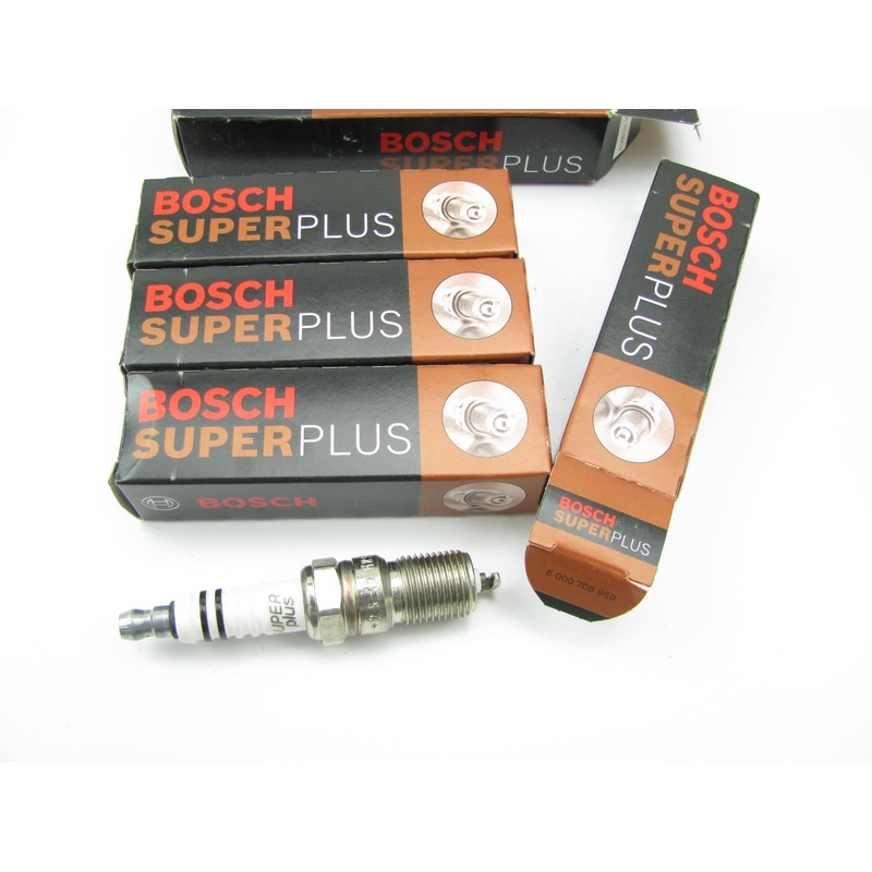 (4) Bosch 7980 Super Plus Ignition Spark Plug - Nickel