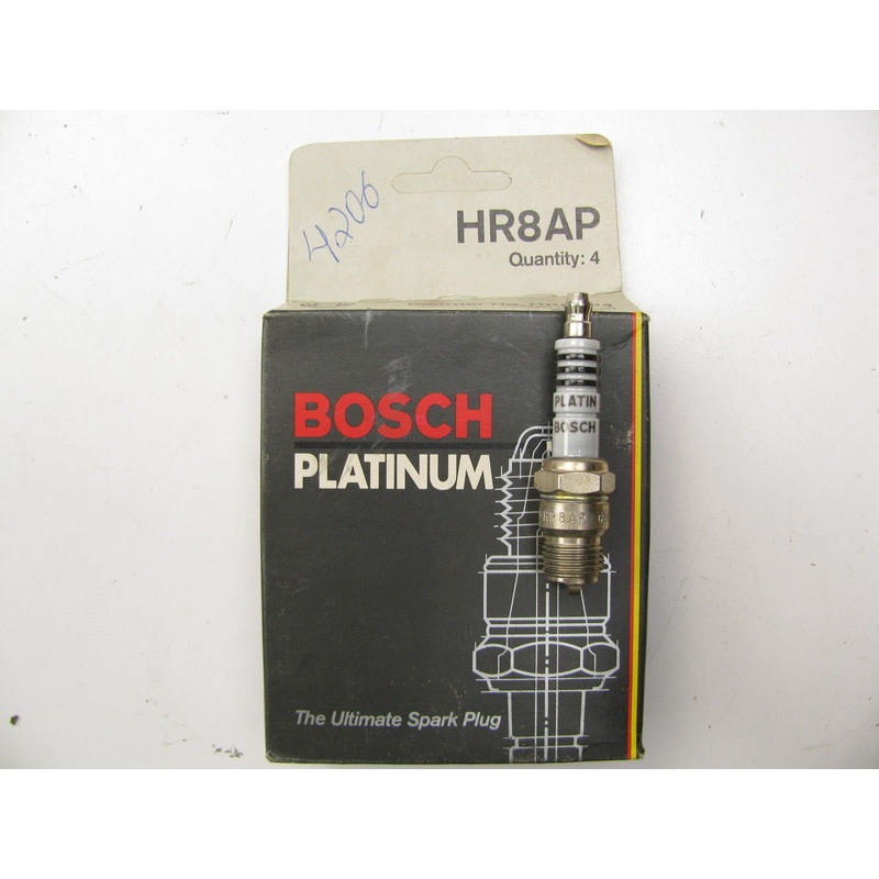 (4) Bosch HR8AP PLATINUM Ignition Spark Plugs