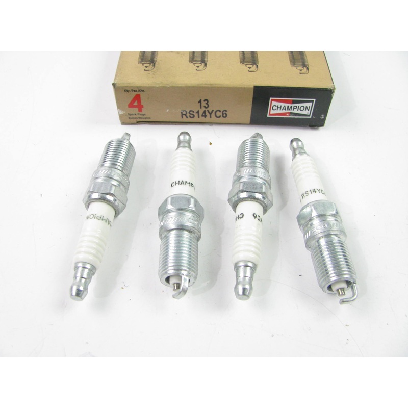 (4) Champion 13 Copper Ignition Spark Plugs - RS14YC6