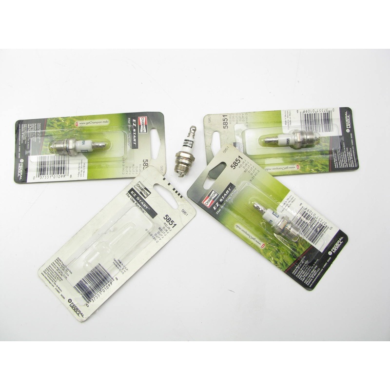 (4) Champion 5851 EZ Start Ignition Spark Plugs - RDJ6J DJ6J RDJ7J DJ7J