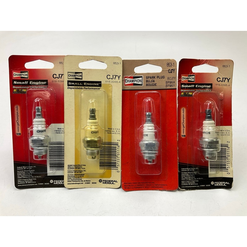 (4) Champion 853-1 Small Engine Spark Plug CJ7Y, 853