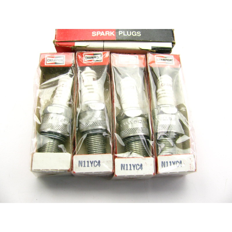 (4) Champion N11YC4 Ignition Spark Plugs - Copper Plus Resistor