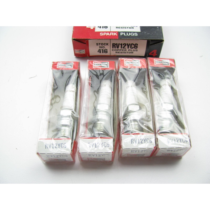 (4) Champion RV12YC6 Spark Plugs  # 416