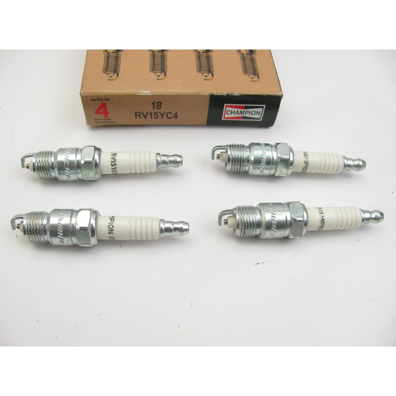 (4) Champion RV15YC4 Ignition Spark Plugs