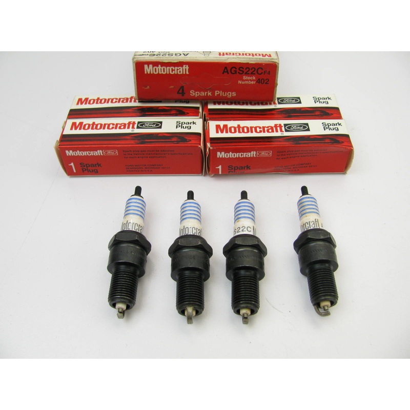 (4) Motorcraft AGS22C Spark Plugs