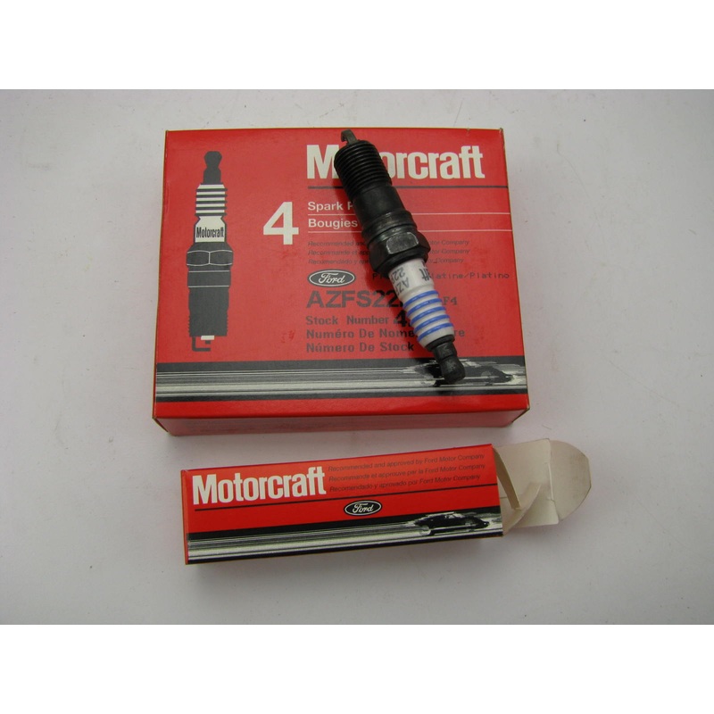 (4) Motorcraft AZFS22PP Ignition Spark Plugs For 1995-1996 Mercury Mystique