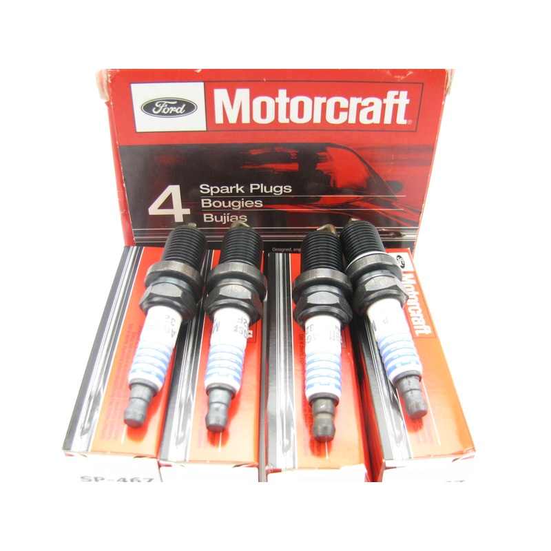 (4) Motorcraft SP-467 Spark Plugs Finewire Center Electrode W/o Nickel Shell
