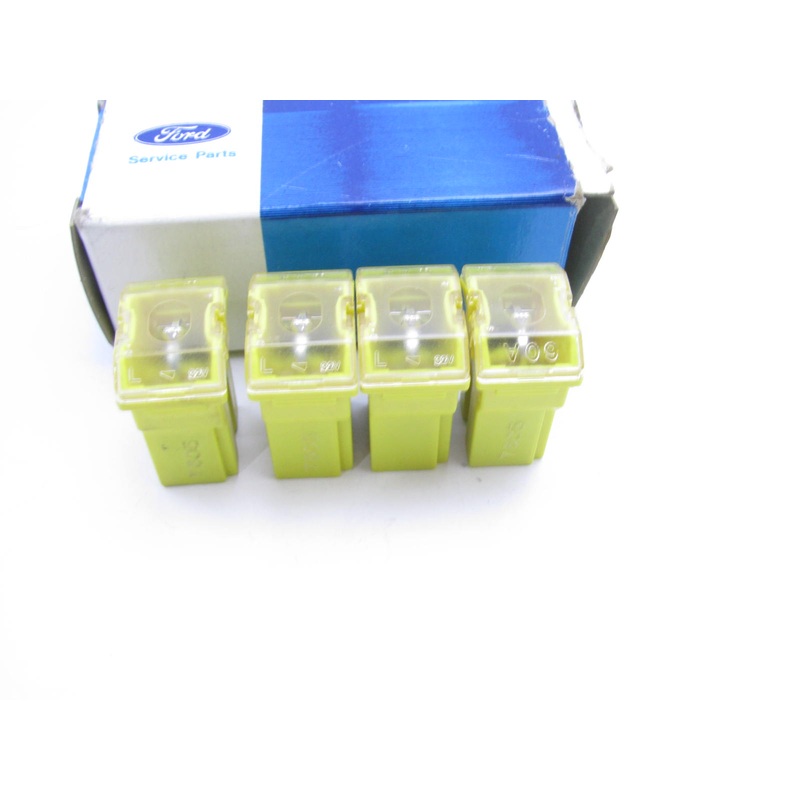 (4) NEW - OEM Ford E8OY-14526-C Push In Cartridge Maxi Type Fuse 60 Amp Yellow