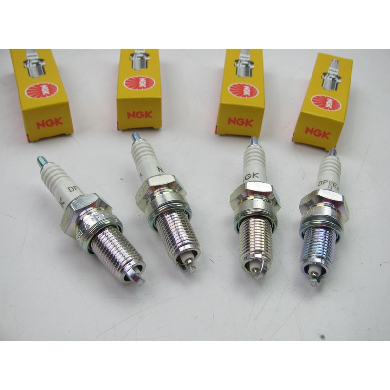 (4) NGK DP8EA-9 / 5829 Igntiion Spark Plugs - ATV Motorcycles - Kawasaki Suzuki