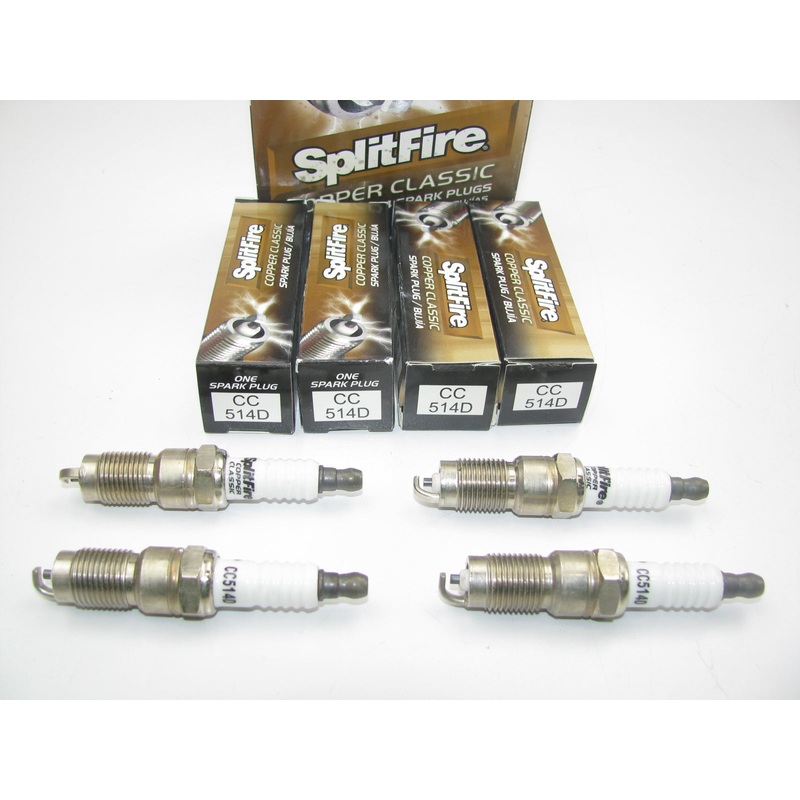 (4) Splitfire CC514D Ignition Spark Plugs - Copper Resistor