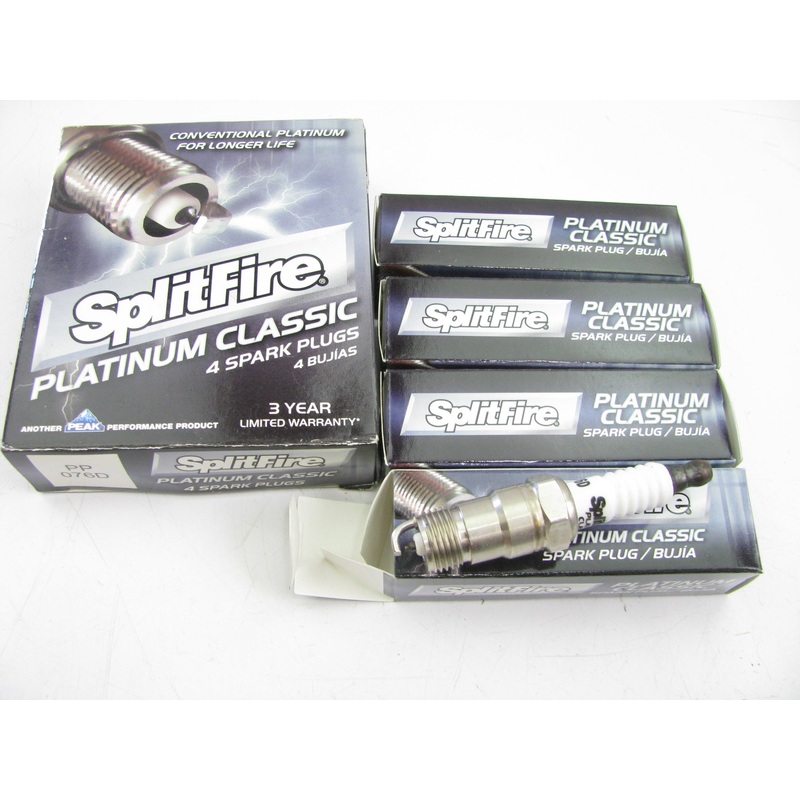 (4) Splitfire PP076D Platinum Classic Ignition Spark Plugs