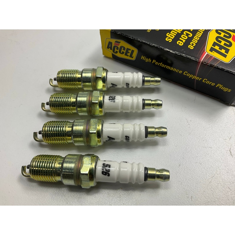 (4) ACCEL 0526 U-Groove Resistor Spark Plugs