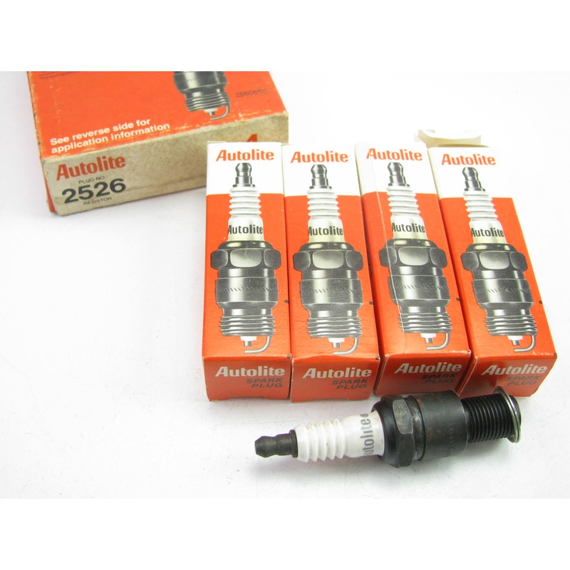(4) Autolite 2526 Spark Plugs - Copper Resistor for 1981-1985 Mazda RX-7 1.1L