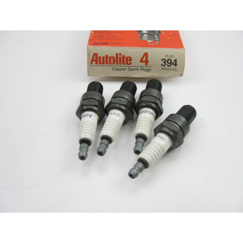 (4) Autolite 394 Ignition Spark Plugs