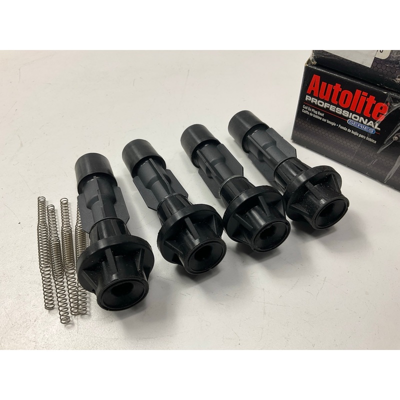 (4) Autolite 50047-1 Direct Coil On Plug Boot For 2006-2012 Ford 2.0L 2.3L 2.5L