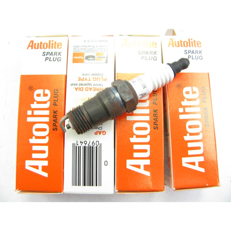 (4) Autolite 764 Ignition Spark Plugs - Copper Resistor
