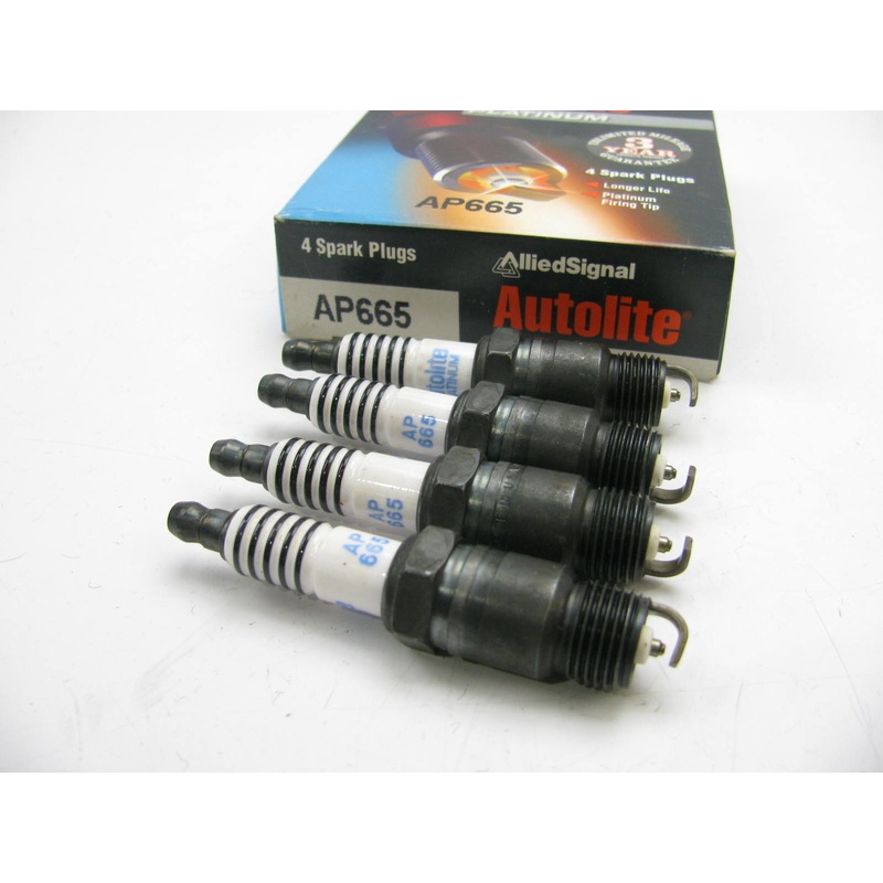 (4) Autolite AP665 Platnium Spark Plugs