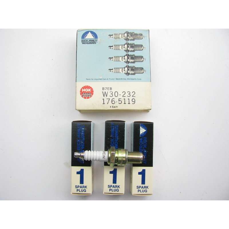 (4) Beck Arnley 176-5119 Spark Plugs - 1980 Honda Civic - NGK B7EB-11